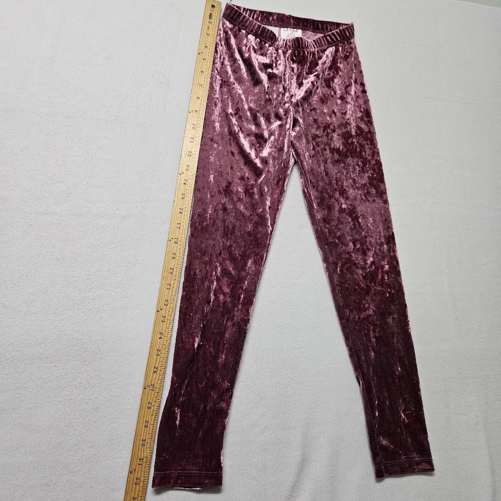 Cat & Jack Thermal Shirt and Velvet Look Pants Pink Girls Size Large